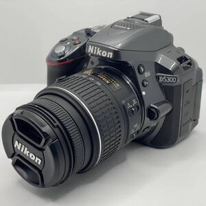 中古美品 Nikon ニコン D5300 Nikon DX VR AF-S NIKKOR 18-55mm 1:3.5-5.6GⅡ デジタル一眼レフカメラ 1円 から 売り切り