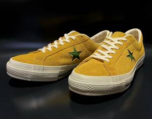 CONVERSE ONE STAR SU OX 8(26.5cm) Chuck Taylor 日本製 GOLD / MOSS　コンバース ワンスター スエード SUEDE ゴールド / モス