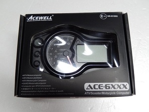 送料無料 ACEWELL 多機能針式タコメーター ACE-6552 12000rpm 針式タコメーター デジタルスピードメーター マルチメーター 管理T