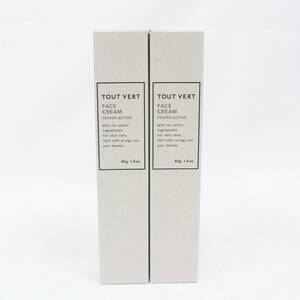 ☆新品☆ TOUT VERT トゥヴェール FACE CREAM フェイスクリーム 保湿クリーム 2本セット 40g 1.4oz. 　2311-K0166K(NT)