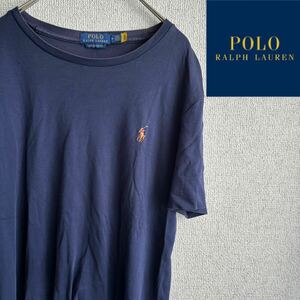 POLO RALPHLAUREN 半袖　Tシャツ　ネイビー　Mサイズ　紺　ポロラルフローレン