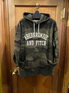 Abercrombie＆Fitch USA直輸入 XL パーカー 迷彩 カモ柄 希少 トレーナー 新品未使用品 送料無料 海外直輸入 A＆F アバクロ ユニセックス