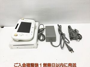 【1円】任天堂 WiiU 本体 セット 32GB ホワイト ニンテンドーWii U 初期化/動作確認済 H07-556sy/G4