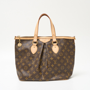 LOUIS VUITTON ルイヴィトン パレルモ PM M40145 トートバッグ ショルダーバッグ モノグラム・キャンバス×レザー ブラウン