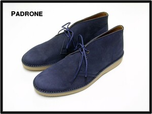 42 (27cm) 【ARCOLLETTA PADRONE CHUKKA BOOTS/ROGER NAVY アルコロッタ パドローネ チャッカ ブーツ シューズ PU7358-1224-16C】