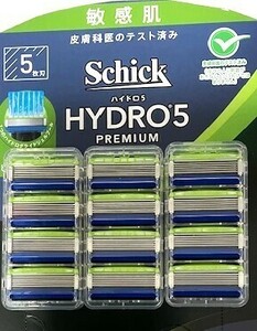 即決●送料無料●schick HYDRO5 シック ハイドロ5 プレミアム 替刃 12個　敏感肌　 五枚刃 メンズ 　髭剃り 