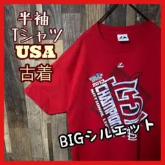 メンズ レッド マジェスティック 2XL オーバーサイズ 古着 半袖 Tシャツ