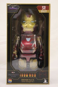 057 s8015 Happyくじ MARVEL Infinity SAGA 『IRON MAN』 SP賞 BE@RBRICK 400% アイアンマンMark.85 [Battle Damaged Ver.] 未開封