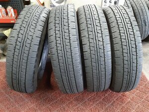 パF5786■195/80R15 107/105L LT　4本価格　DUNLOP ENASAVE VAN01　送料無料 夏 ’22年 7～8分山 ハイエース キャラバン NV350 ボンゴ