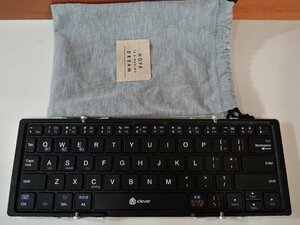 iclever アイクレバー 折りたたみ式 コンパクトキーボード IC-BK03 本体のみ ひび割れあり 動作未確認/ジャンク品