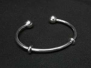 1円 ■極美品■ PANDORA パンドラ SV925 バングル ブレスレット アクセサリー レディース メンズ シルバー系 FJ3897