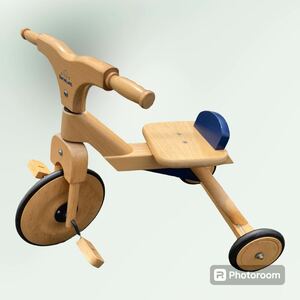 三輪車 ボーネルンド　bornelund 木製室内 屋外 木製 三輪車 おもちゃ 子供用 