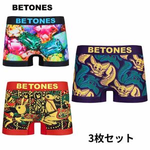 新品未使用　BETONES 3枚セット　アニマル　セット　ビトーンズ　ボクサーパンツ　フリーサイズ　アンダーウェア　動物　ダイヤモンド