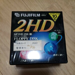 未使用 フロッピーディスク 2HD FUJIFILM 10枚 MF2HD 256