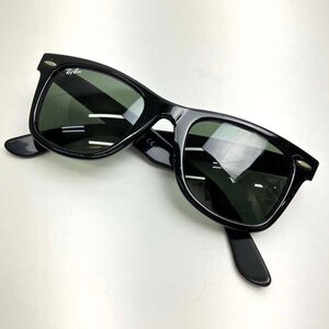 t)レイバン Ray-Ban サングラス ウェイファーラー WAYFARER RB2140 901 サイズ50□22 中古 ※歪み有り 現状品 専用ケース/眼鏡クロス有り