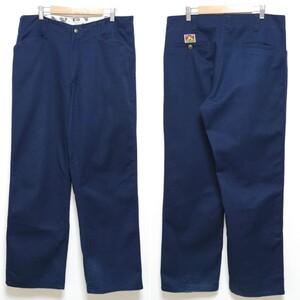 即決 90s W34 L32 ベンデイビス BEN DAVIS フリスコ ワークパンツ Work Pants ネイビー USA製