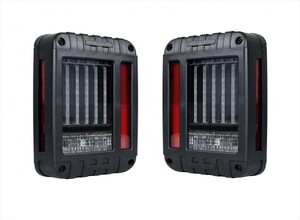 テールランプ ライト ジープ JEEP JK ラングラー バーチカル LED アクリル ブラック