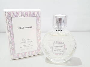 【美品】JILL STUART ジルスチュアート Eau de White Floral オード ホワイトフローラル オードトワレ/香水/50mlボトル/フレグランス/LNU59