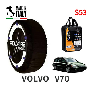 POLAIRE 正規品 スノーソックス S53 イタリア製 スノーチェーン ボルボ V70 / CBA-SB5244TW タイヤサイズ： 225/45R17 17インチ用 ポレア