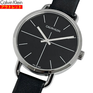 【63835-7TS】新品・展示品 アウトレット Calvin Klein カルバンクライン 腕時計 K7B231CZ クォーツ レディース 黒 革ベルト