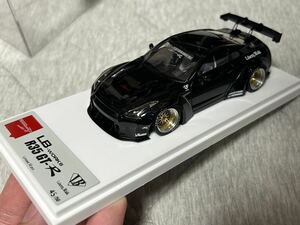 1/43 メイクアップ　アイドロン LB WORKS ニッサン　R35 gt-r ブラック　リバティウォーク　難あり　ジャンク　make up 