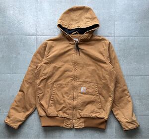 Carhartt カーハート　アクティブジャケット　メキシコ製　ブラウン　ヴィンテージ　フェード　雰囲気◎