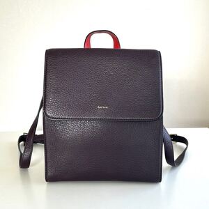 Paul Smith ポールスミス レザー パープル リュック バックパック レディース 15328