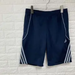 1194 adidas アディダス ハーフパンツ ジャージ 三本線 ネイビー