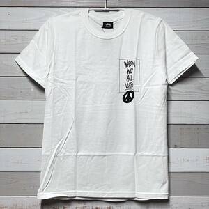 SIZE S STUSSY SS WHITE TEE SHIRT ステューシー 半袖 ホワイト Tシャツ