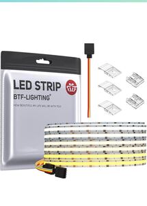 BTF-LIGHTING FCOB COB CCT LEDテープライト 高密度 フレキシブル 5M 640LEDs/m 3200LEDs/m 電球色 昼白色 昼光色 3000K-6000K 