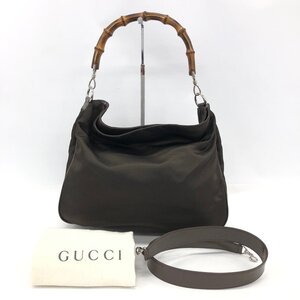 GUCCI　グッチ　バンブー　2WAYショルダーバッグ　001 2404 1577 0　保管袋付き【DAATD057】