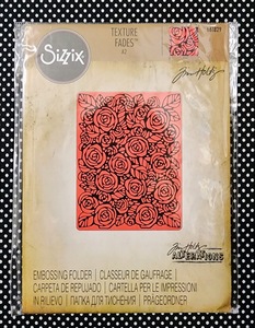 新品☆Tim Holtz Alterations バラ柄 エンボッシングフォルダー Sizzix 661829 ROSES Embossing Folder ティムホルツ シジックス