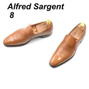 即決 Alfred Sargent アルフレッド サージェント 26cm 8 メンズ レザーシューズ ローファー 茶 ブラウン 革靴 皮靴 ビジネスシューズ