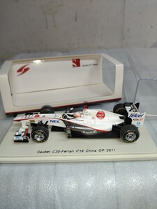 Spark スパーク 1/43 Sauber ザウバー C30 フェラーリ 小林 可夢偉 中国GP 2011 #16 S3018