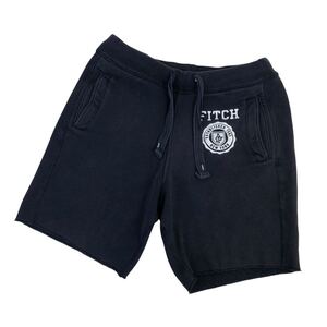 ND242-67 Abercrombie & Fitch アバクロンビー＆フィッチ スウェット ハーフパンツ イージーパンツ ボトムス 綿70%他 ネイビー メンズ S