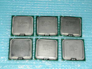 ジャンクCPUセット　古いCore2 Duoの6枚セット　LGA775　01