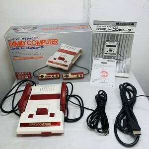 美品 Nintendo ニンテンドークラシックミニ FAMILY COMPUTER ファミリーコンピューター CLV-101 動作確認済み USED品 1円スタート 