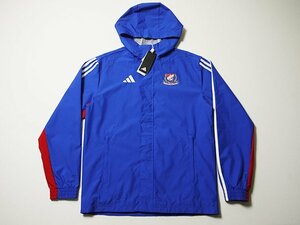 新品◆　adidas　アディダス　横浜Fマリノス　フーデット　ナイロンジャケット　正規品　HT6466　オールウェザージャケット　サッカー