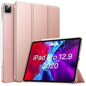 iPad Pro 12.9 ケースiPad Pro 12.9 タブレットケース 半透明PCバックケース 3つ折りスタンド PUレザー 手帳型カバー