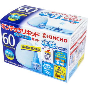 まとめ得 水性キンチョウリキッド 60日用 無臭性 ミルキーブルーセット x [5個] /k