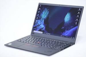 1円～ Core i7 16Gメモリ 薄型 軽量 Lenovo ThinkPad X1 Carbon Gen7 i7-8565U RAM16GB SSD256GB 14.0FHD Win10