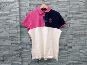 タグ付き TOMMY HILFIGER/半袖ポロシャツ/トミーフィルガー/ゴルフ/レディース/サイズ XXL/ピンク/ネイビー/大きいサイズ