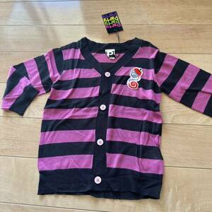 新品 PARTY PARTYパーティパーティ　シアーボーダーカーディガン100 男の子女の子子供服キッズ　ブリーズ　ヒスミニ　JAM