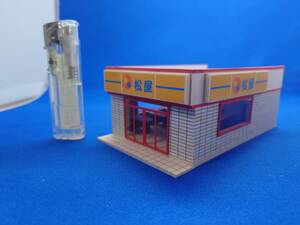 ◇オリジナル店舗建築模型05◇スケール1/87 HOゲージ　ジオラマ　雑貨　インテリア　鉄道模型