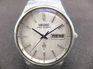 SEIKO セイコー KING QUARTZ キングクオーツ 0853-8001-G クオーツ シルバーカラー メンズ 腕時計 稼働未確認