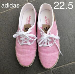 即決★【22.5cm】adidas アディダス スニーカー ピンク