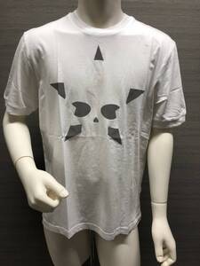 本物 新品 HYDROGEN ハイドロゲンスター＆スカル半袖Tシャツ 200634 白 L