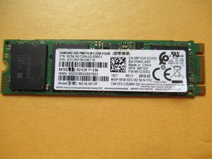 ★☆1円 ～スタート☆Samsung SSD PM871b M.2 2280 MZ-NLN512F 512GB 使用時間:6290H☆★