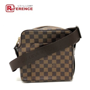 LOUIS VUITTON ルイヴィトン N41442 オラフPM 斜め掛けバッグ ダミエ ショルダーバッグ エベヌ ブラウン レディース【中古】