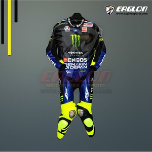 海外 送料込み 　高品質　バレンティーノ・ロッシ Monster Yamaha MotoGP 2019 　レーシングレザースーツ 　 サイズ各種　本革　レプリカ